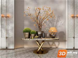 Lobby Decoration Skp Files 